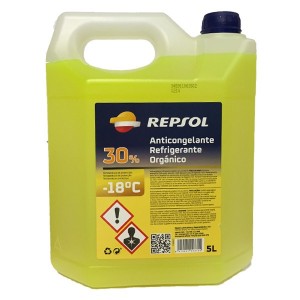 Repsol Anticongelante-Refrigerante 30% amarillo 5Ltrs