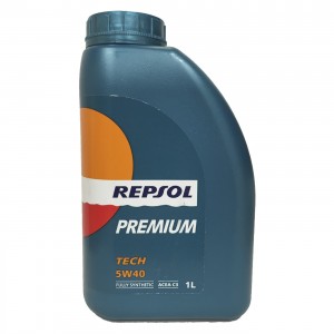 Aceite coche 5w40 Repsol Premium TECH C3 1Ltr