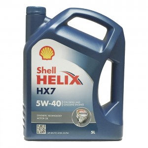 Aceite coche 5w40 Shell HELIX HX7 5Ltrs