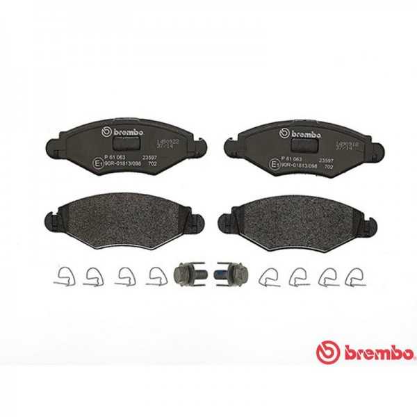 JUEGO 4 PASTILLA DE FRENO BREMBO P 61 063