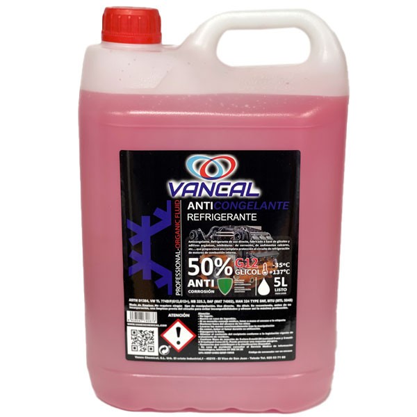 Anticongelante Vancal 50% G12 al Mejor Precio