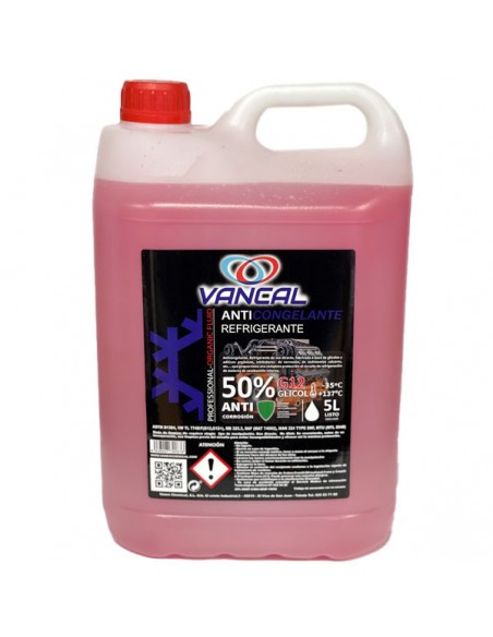 Anticongelante Vancal 50% G12 Rosa 5L