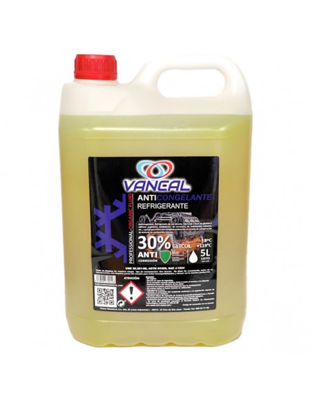 Anticongelante Vancal 30% Amarillo 5L