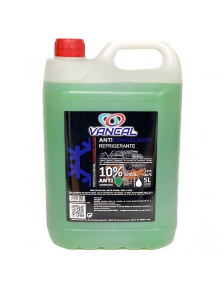 Anticongelante Vancal 10% Verde 5L