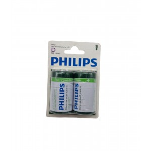 Philips 2x Pilas D Super heavy duty R20L2B/27