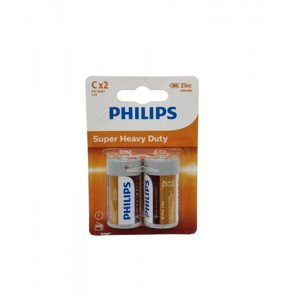 Philips 2x Pilas C R14L2B