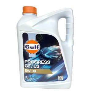 Aceite coche Gulf 5w30 Progress C2 C3 5Lt