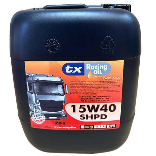 tx Racing Oil 15W40 TD EXTRA E7 SHPD 20L