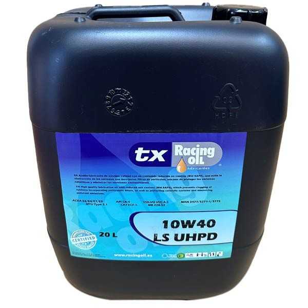 tx Racing Oil 10W40 LS E7/E9 UHPD 20L