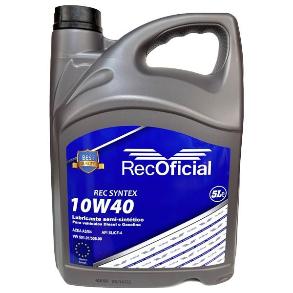 Aceite para Motor Antifricción 10W-40 5L