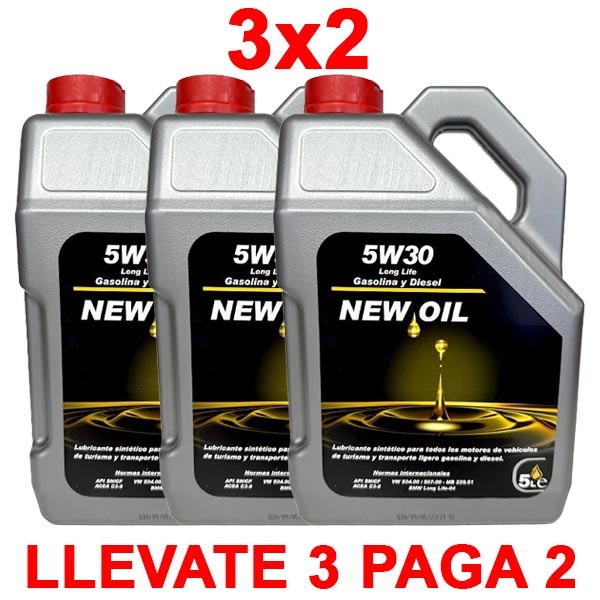 Aceite 5w30 Long Life New Oil ▻ OFERTON 3x2 ◅