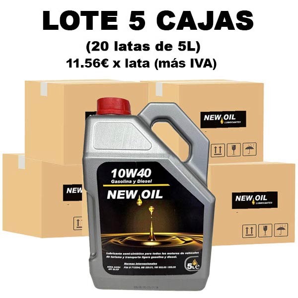 New Oil 10w40 5 Cajas 4x5L