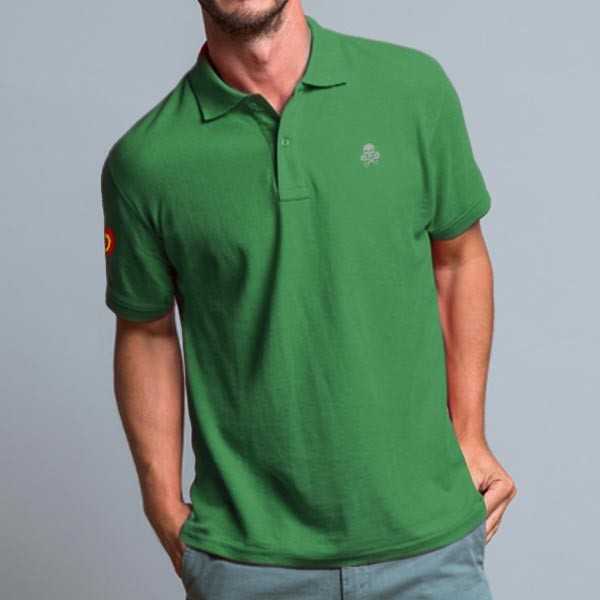 Polo Wakeford Verde con Insignia Española