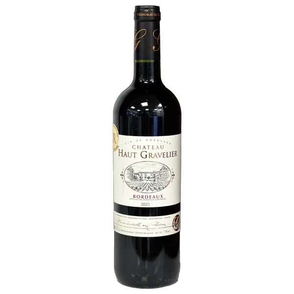 Vino Chateau Haut Gravelier Bordeaux 2021 750ml