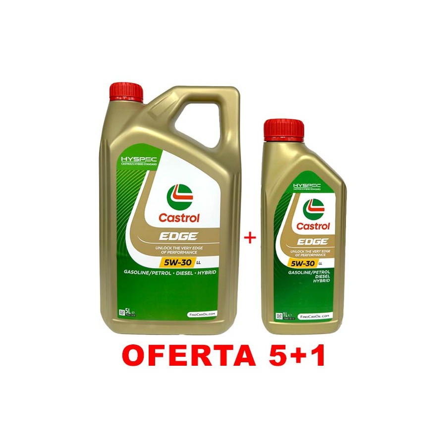 Aceite De Motor Castrol Edge - 5w-30 Ll 5 + 1l con Ofertas en Carrefour