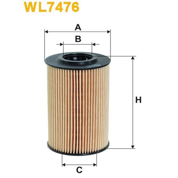 Filtro aceite Wix WL7476