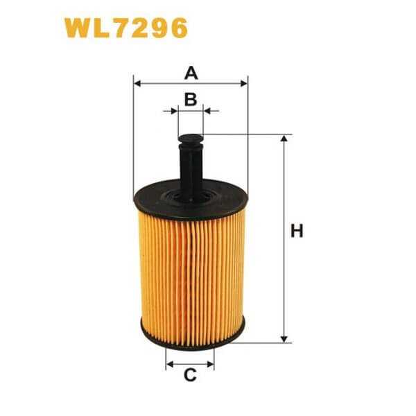 Filtro Aceite WL7296 Wix