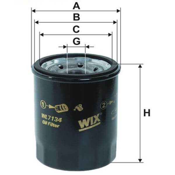 Filtro Aceite WL7134 Wix