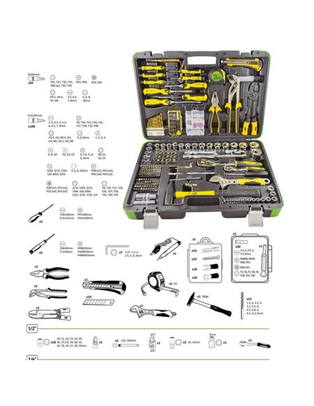 Estuche de herramientas con 303 piezas JBM 53212