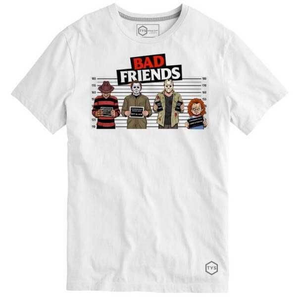 Camiseta Bad Friends Blanca