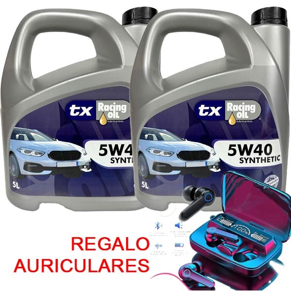 tx Racing Oil 5w40 C3 5L Oferta 2 latas + Auriculares