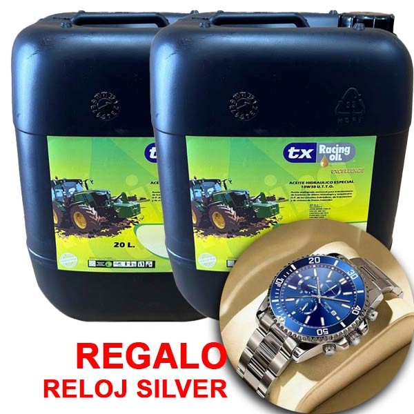 tx Racing Oil 10w30 UTTO Agro Oferta 2x20L + Reloj