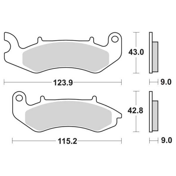 Pastillas Freno Brembo 07Gr94Cc Organicas