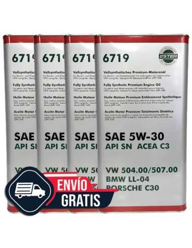 VolksWagen 5w30 Ester FanFaro Metal 5L Oferta 4 Latas