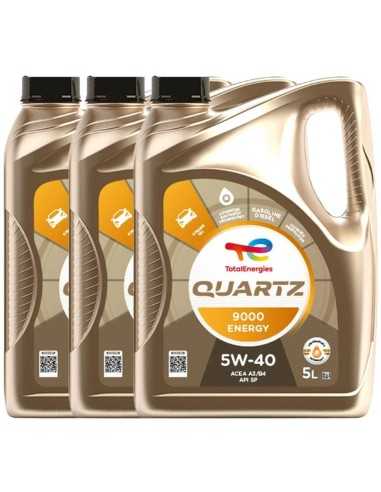 Total Quartz 9000 Energy 5w40 5L Oferta 3 Latas