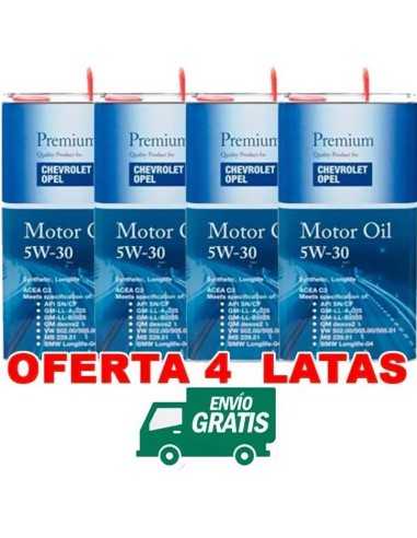 Opel 5w30 Synt LongLife Fanfaro 5L Oferta 4 Latas