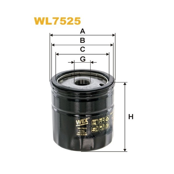 Filtro aceite Wix WL7525
