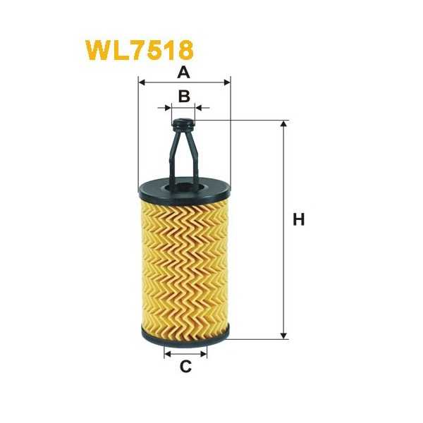 Filtro aceite Wix WL7518