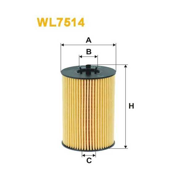 Filtro aceite Wix WL7514