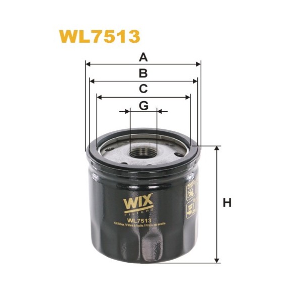 Filtro aceite Wix WL7513