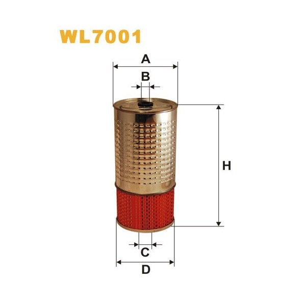 Filtro aceite Wix WL7001