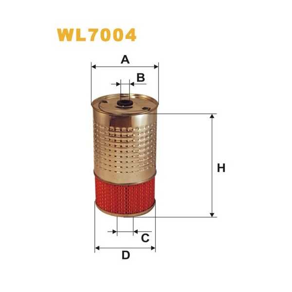 Filtro aceite Wix WL7004