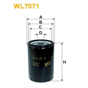 Filtro aceite Wix WL7071
