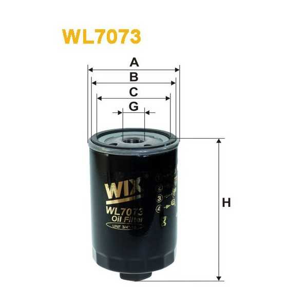 Filtro aceite Wix WL7073