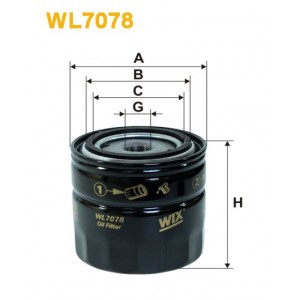 Filtro aceite Wix WL7078