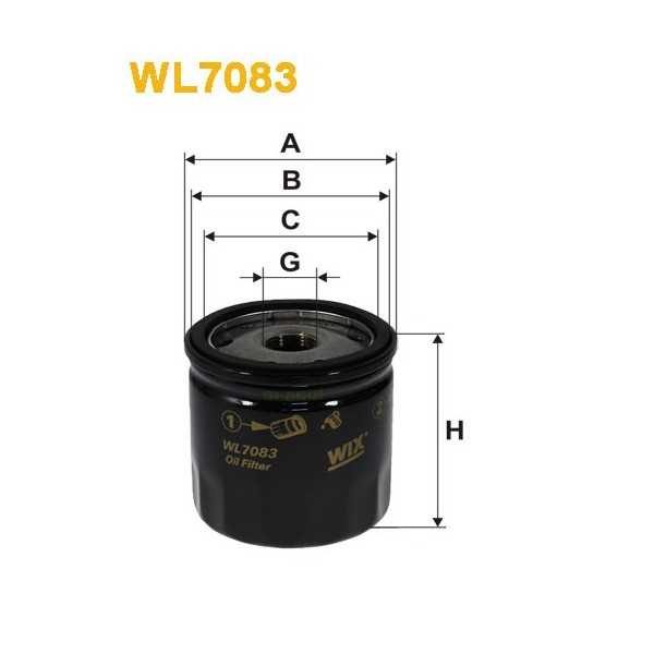 Filtro aceite Wix WL7083