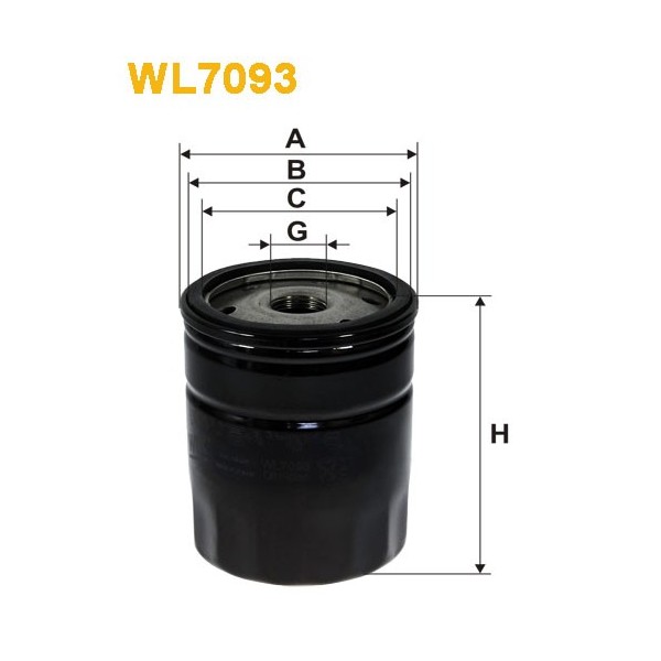 Filtro aceite Wix WL7093