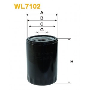 Filtro aceite Wix WL7102