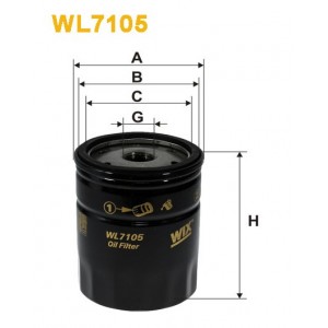 Filtro aceite Wix WL7105