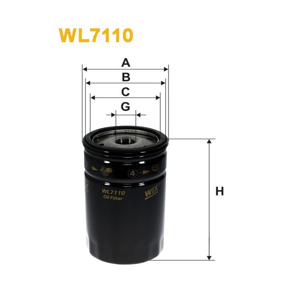 Filtro aceite Wix WL7110