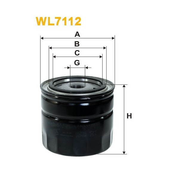 Filtro aceite Wix WL7112