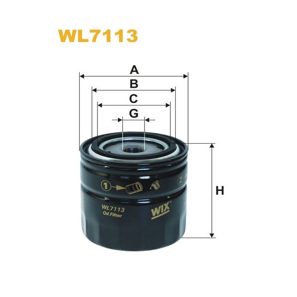 Filtro aceite Wix WL7113