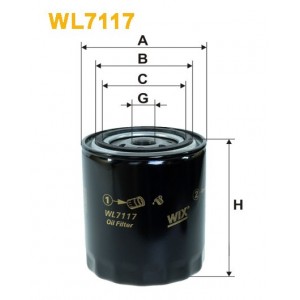 Filtro aceite Wix WL7117