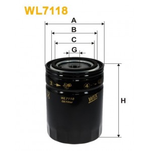 Filtro aceite Wix WL7118