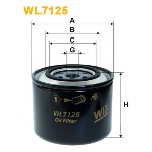 Filtro aceite Wix WL7125