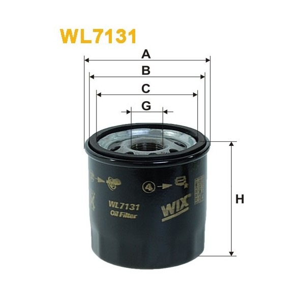 Filtro aceite Wix WL7131